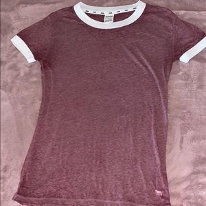 XS PINK Burgundy Short Sleeve T-Shirt